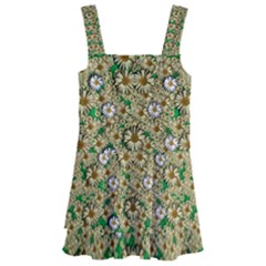 Florals In The Green Season In Perfect  Ornate Calm Harmony Kids  Layered Skirt Swimsuit by pepitasart