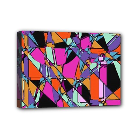 Abstract 2 Mini Canvas 7  X 5  (stretched) by LW323