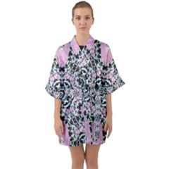 Lacygem-2 Half Sleeve Satin Kimono  by LW323