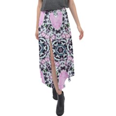 Lacygem-2 Velour Split Maxi Skirt by LW323