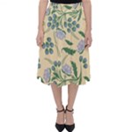 Folk floral pattern. Abstract flowers surface design. Seamless pattern Classic Midi Skirt