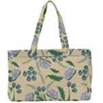 Folk floral pattern. Abstract flowers surface design. Seamless pattern Canvas Work Bag