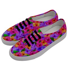 Watercolor Flowers  Multi-colored Bright Flowers Men s Classic Low Top Sneakers by SychEva