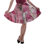 Roses Marbling  A-line Skater Skirt