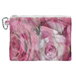 Roses Marbling  Canvas Cosmetic Bag (XL)
