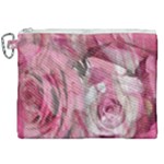 Roses Marbling  Canvas Cosmetic Bag (XXL)