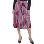 Roses Marbling  Classic Velour Midi Skirt 