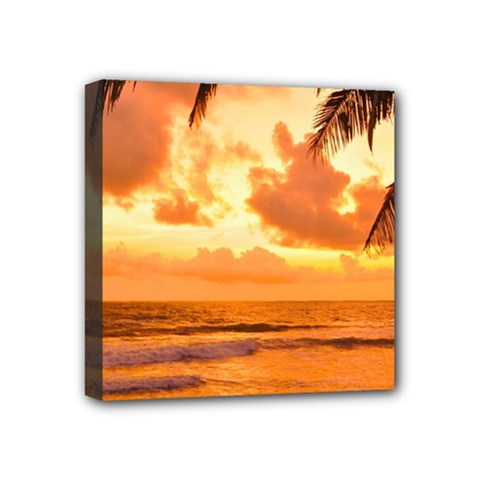 Sunset Beauty Mini Canvas 4  X 4  (stretched) by LW323