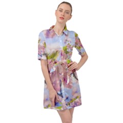 Bloom Belted Shirt Dress by LW323