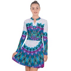 Peacock Long Sleeve Panel Dress by LW323
