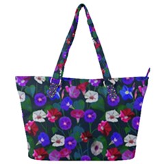 Watercolor Flowers  Bindweed  Liana Full Print Shoulder Bag by SychEva