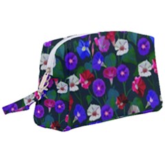 Watercolor Flowers  Bindweed  Liana Wristlet Pouch Bag (large) by SychEva