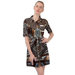 Holy2 Belted Shirt Dress by LW323