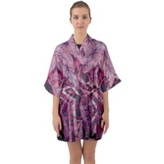 Godsglory1 Half Sleeve Satin Kimono  by LW323