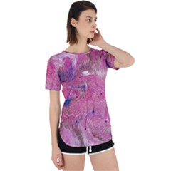 Pink Feathers Perpetual Short Sleeve T-shirt