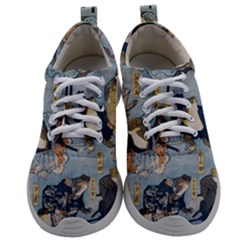 Famous Heroes Of The Kabuki Stage Played By Frogs  Mens Athletic Shoes by Sobalvarro