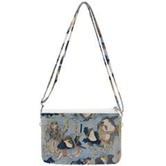 Famous Heroes Of The Kabuki Stage Played By Frogs  Double Gusset Crossbody Bag by Sobalvarro
