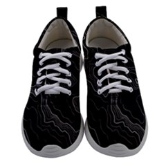 Black Topography Athletic Shoes by goljakoff