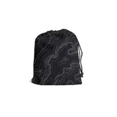 Topography Map Drawstring Pouch (small) by goljakoff