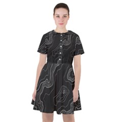 Topography Map Sailor Dress by goljakoff