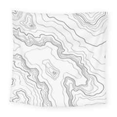 Topography Map Square Tapestry (large) by goljakoff