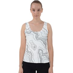 Topography Map Velvet Tank Top by goljakoff