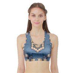 Denimpearls Sports Bra With Border by LW323