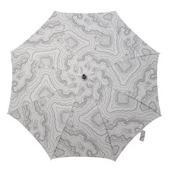 Topography Map Hook Handle Umbrellas (large) by goljakoff