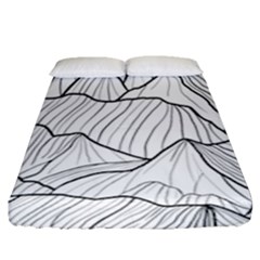 Mountains Fitted Sheet (queen Size) by goljakoff