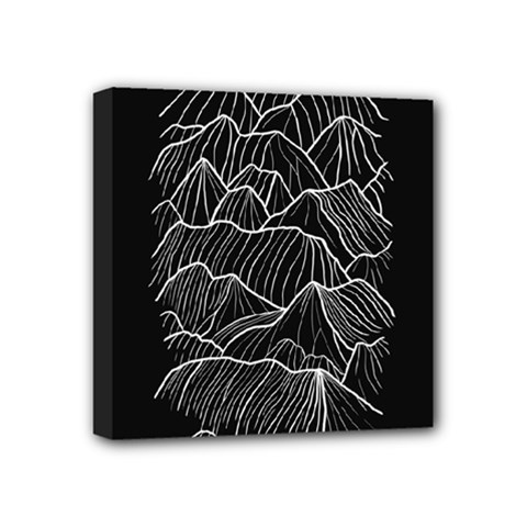 Black Mountain Mini Canvas 4  X 4  (stretched) by goljakoff