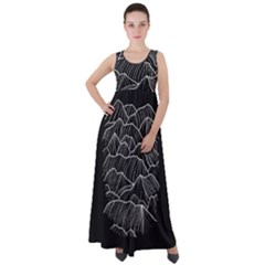 Black Mountain Empire Waist Velour Maxi Dress by goljakoff