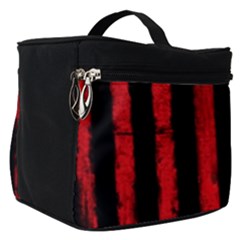Red Lines Make Up Travel Bag (small) by goljakoff