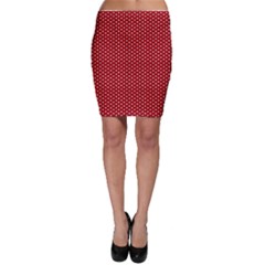 Stars Red Ink Bodycon Skirt by goljakoff