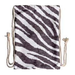 Zebra Drawstring Bag (large) by PollyParadise