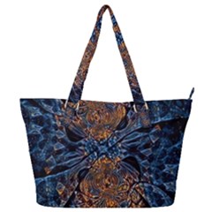 Fractal Galaxy Full Print Shoulder Bag by MRNStudios