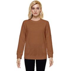 Color Saddle Brown Two Sleeve Tee With Pocket by Kultjers