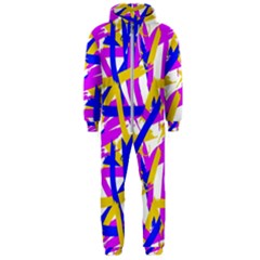 Colored Stripes Hooded Jumpsuit (men)  by UniqueThings