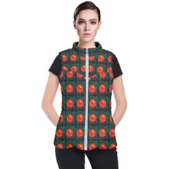 Rose Ornament Women s Puffer Vest by SychEva