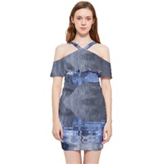 Bluemountains Shoulder Frill Bodycon Summer Dress by LW323