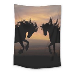 Evening Horses Medium Tapestry by LW323