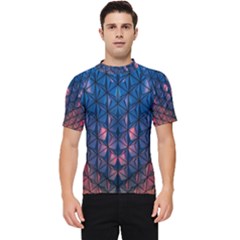 Abstract3 Men s Short Sleeve Rash Guard by LW323