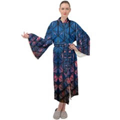 Abstract3 Maxi Velour Kimono by LW323