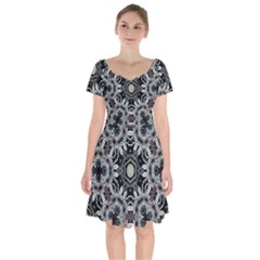Design C1 Short Sleeve Bardot Dress by LW323