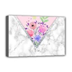 Minimal Pink Floral Marble A Deluxe Canvas 18  x 12  (Stretched)