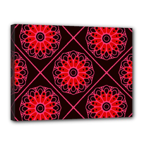 Mandala Colore Abstraite Canvas 16  X 12  (stretched) by byali