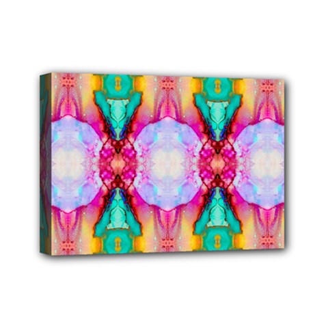 Colorful Abstract Painting E Mini Canvas 7  X 5  (stretched)