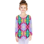 Colorful Abstract Painting E Kids  Long Sleeve Tee