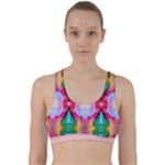 Colorful Abstract Painting E Back Weave Sports Bra