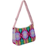 Colorful Abstract Painting E Zip Up Shoulder Bag