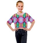 Colorful Abstract Painting E Kids Mock Neck Tee